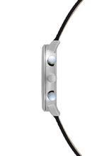 Load image into Gallery viewer, Griffith Silver Tone Leather Watch, 43MM