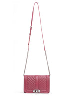 Load image into Gallery viewer, Chevron Quilted Small Love Crossbody
