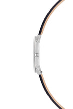 Load image into Gallery viewer, Major Silver Tone Embroidered Leather Watch, 40MM
