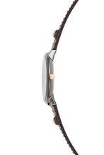 Load image into Gallery viewer, Major Grey Tone Burgundy Leather Strap Watch, 35mm
