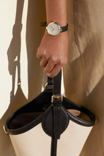 Load image into Gallery viewer, Nina Gold Tone Black Leather Strap Watch, 33mm
