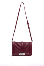 Load image into Gallery viewer, Chevron Quilted Small Love Crossbody
