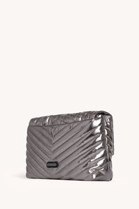 Edie Nylon Jumbo Flap Shoulder Bag