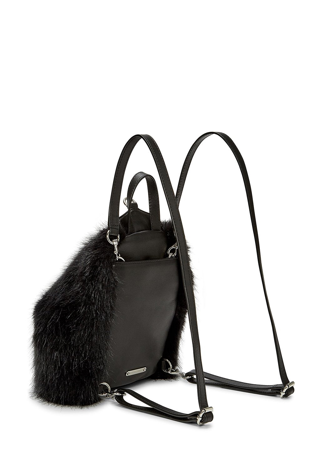 faux fur mini julian backpack Faux Fur Convertible Mini Julian Backpack – rebeccaminkoff8.com