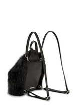 Load image into Gallery viewer, Faux Fur Convertible Mini Julian Backpack
