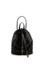 Load image into Gallery viewer, Faux Fur Convertible Mini Julian Backpack
