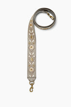 Load image into Gallery viewer, Metallic Embroidery Floral Guitar Strap
