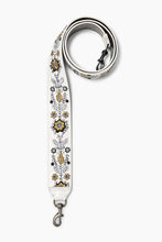 Load image into Gallery viewer, Metallic Embroidery Floral Guitar Strap
